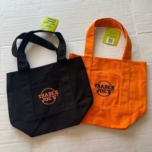Trader Joe’s Halloween Canvas Mini Toto Bags New